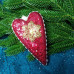 Елочная игрушка Сердце красное, 14х9х2 см пластик A3-52320