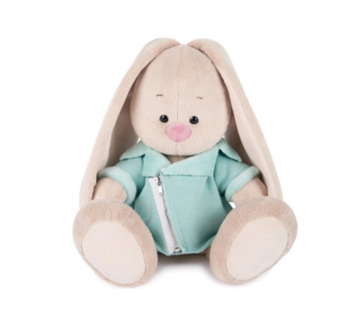 Зайка Ми в голубой меховой курточке, 18 см - SidS-208