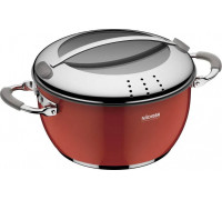 Кастрюля NADOBA со стеклянной крышкой, красная, 16 см/1,4 л - 727213