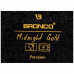 Блюдо фарфоровое Bronco Midnight Gold  28х14,5х3 см черное с ручками