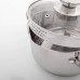 Кастрюля из нержавейки 1,7 л Magistro Tefida, крышка-дуршлаг