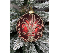 Шар новогодний красный AX19-CDECOR-014 