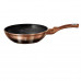 Сковорода алюминий, 24 см, с антипригарным покрытием, Berlinger Haus Rosegold Noir Metallic Line
