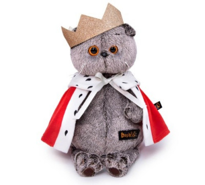 Мягкая игрушка Кот Басик царь, 30 см Ks30-159