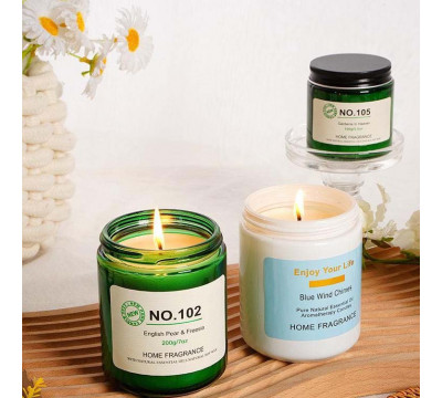 Ароматическая соевая свеча в банке NO. 102 English Pear & Freesia 100г