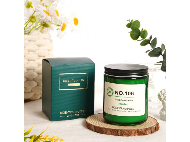 Ароматическая соевая свеча в банке NO. 106 Sandalwood Rose 100 г