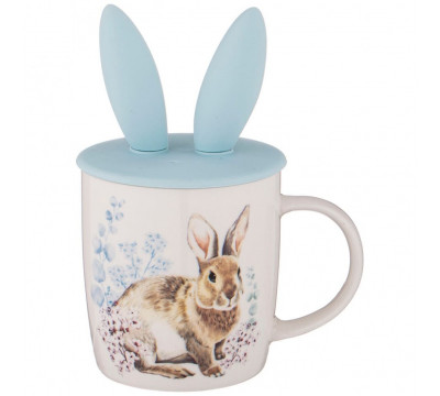 Кружка lefard bunny с сил. крышкой, 400мл., 756-331