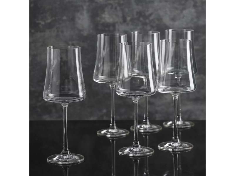Набор бокалов для вина Bohemia Crystal Экстра 360 мл, набор 6 шт