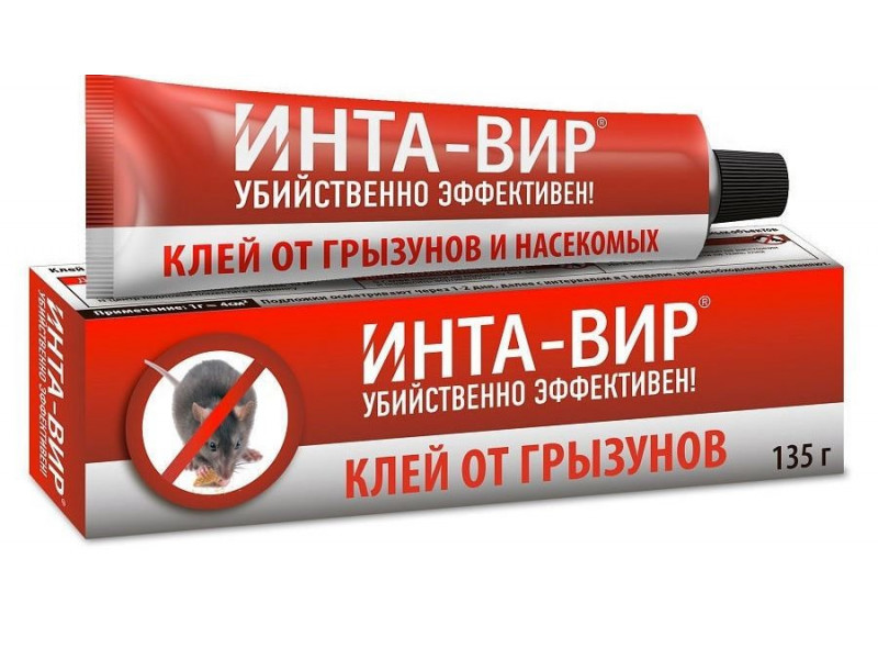 Клей от грызунов и насекомых Инта вир 135гр