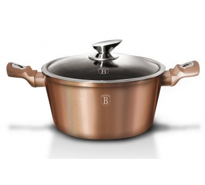Кастрюля со стеклянной крышкой 4,1 л Berlinger Haus Rosegold Line