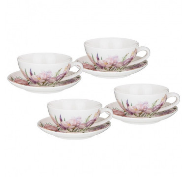 Чайный сервиз фарфор 200 мл Lefard Iris (4 персоны...
