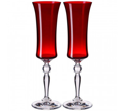 Бокалы для шампанского 190 мл Bohemia Crystal Extravagance, набор 2 шт 674-884