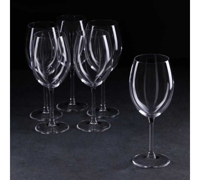 Набор бокалов для вина 640 мл Bohemia Crystal Milvus, 6 шт стекло 5231366
