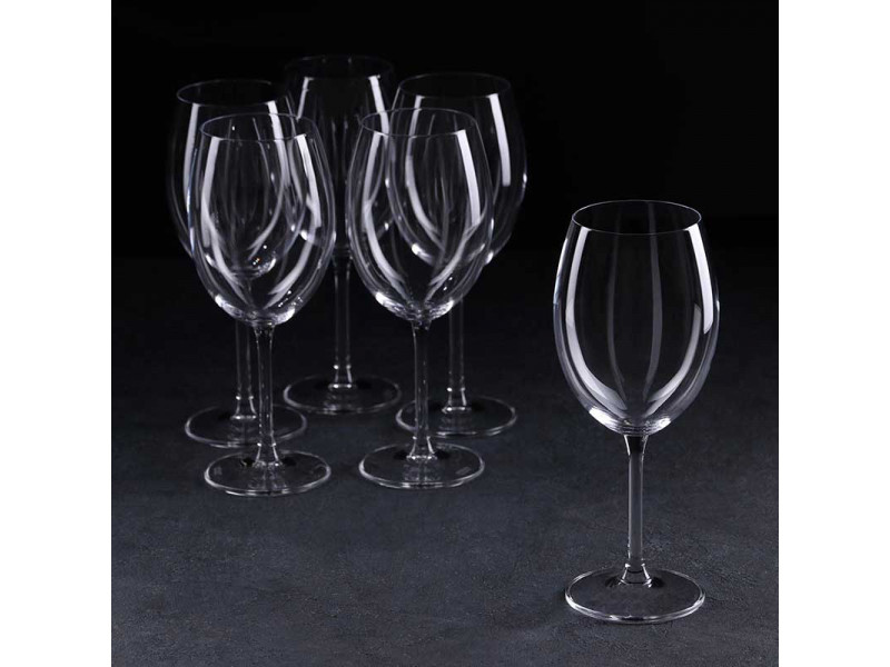 Набор бокалов для вина 640 мл Bohemia Crystal Milvus, 6 шт стекло 5231366
