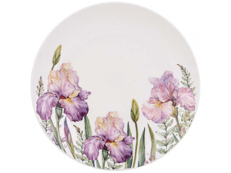 Тарелка закусочная Lefard Irises 20,5 см фарфор белый 410-148-1