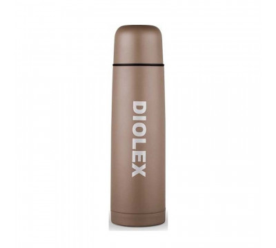 Термос для чая и воды Diolex, 1 л нержавейка коричневый DX-1000-2C
