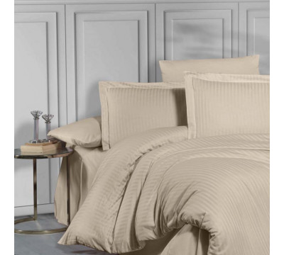 Постельное белье Karven Stripe Satin евро бежевый N 163-SS 012