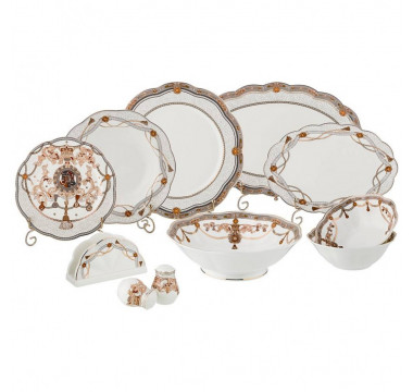 Столовый сервиз фарфор 6 персон Lefard Magnifico (...