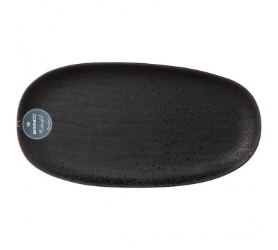 Блюдо овальное керамика BRONCO MIDNIGHT 30,5*15,5 см - 62-124