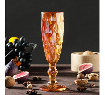 Бокал для шампанского Круиз 160 мл, 7х20 см, янтарь - 5510932